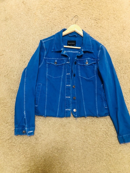 Brave Soul Jackets & Blazers - Brave Soul, featuring a cropped, raw-hem style.Size M